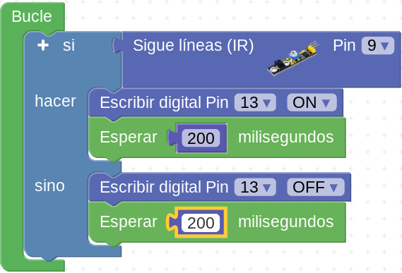 Detección digital arduinoblocks