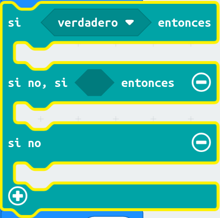 Bloque si, y si.. , sino