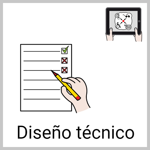 imagen en la que puede verse a una persona evaluando el diseño técnico.