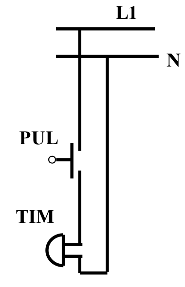 Esquema pulsador